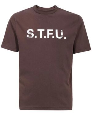 Heron Preston プリント Tシャツ - ブラウン