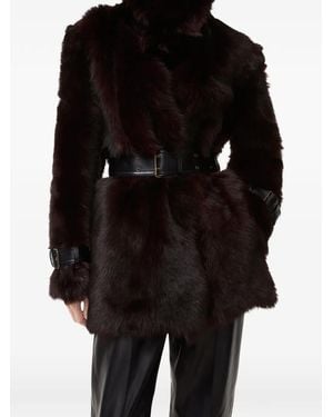 Burberry Short Shearling Linley Coat - Black