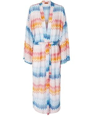 Missoni ジグザグ ビーチカバーアップ - ホワイト