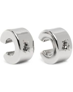 Patrizia Pepe Ear Cuff Con Logo - Bianco