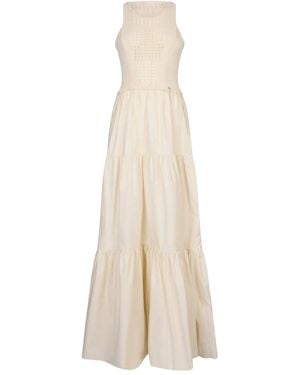 Liu Jo Cotton Maxi Dress - Natural