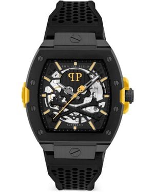 Philipp Plein Skeleton 2.0 44 Mm Horloge - Zwart