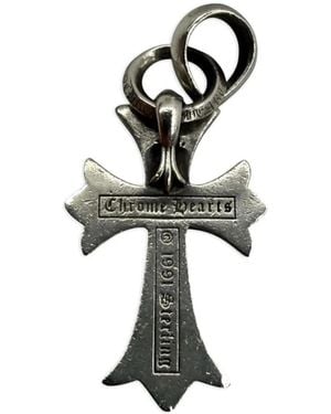 Chrome Hearts Cross-Design Pendant - White