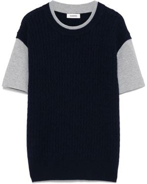 Sandro レイヤード Tシャツ - ブルー