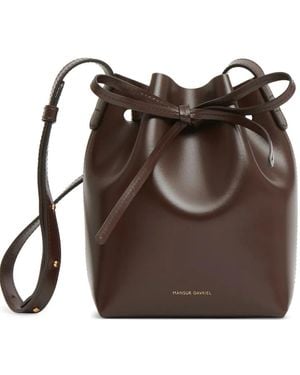 Mansur Gavriel Mini Bucket Bag - Brown