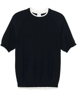 Eleventy Honeycomb T-Shirt - Black