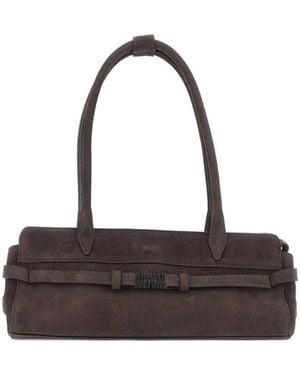 MANDÈL Gina Logo-Embellishment Shoulder Bag - Brown