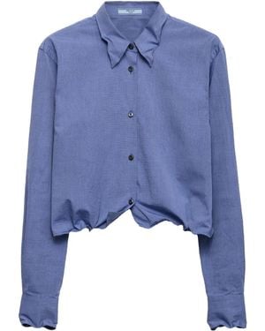 Prada Fil-À-Fil Shirt - Blue