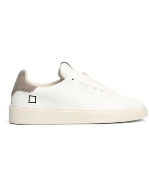 Date Levante Leather Trainers - White