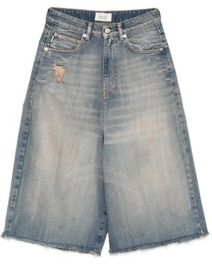 ViCOLO Carola Frayed Shorts - Blue