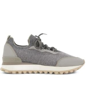 Eleventy Sneakers Con Inserti - Bianco