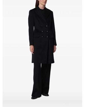Dolce & Gabbana Double-Breasted Wool Coat - Black