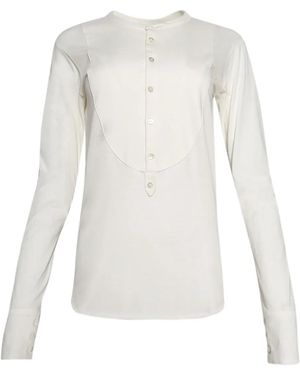 ANGELICA MONTINI STUDIOS Button-Front Top - White