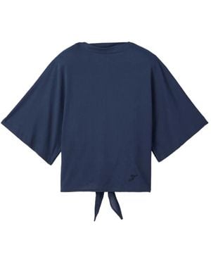 Jacquemus Moisson T-Shirt Mit Offenem Rücken - Blau