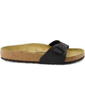 Birkenstock Madrid Buckle Single-Band Sandals - Black