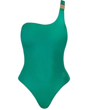 SOFIA ERHAN One-Shoulder Swimsuit - Green