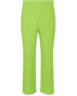 Homme Plissé Issey Miyake Pleated Pants - Green