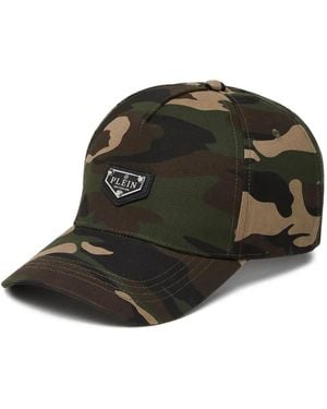 Philipp Plein Casquette À Motif Camouflage - Noir