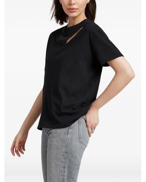 MARCELLA T-Shirt Leonie À Découpes - Black