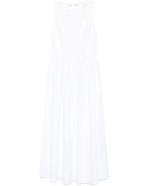 Matteau Tie Back Midi Dress - White
