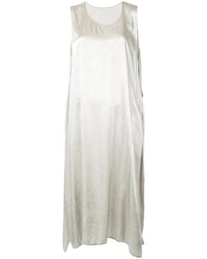 Y's Yohji Yamamoto Oversized Pinstripe Shift Dress - White
