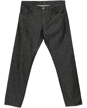 Giorgio Armani Logo Slim-Fit Jeans - Grey