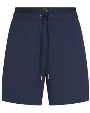 KARL LAGERFELD Short De Bain À Logo Ikon - Bleu