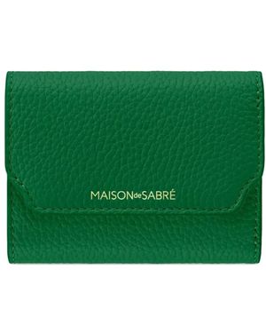 Maison De Sabre Leather Trifold Wallet - Green