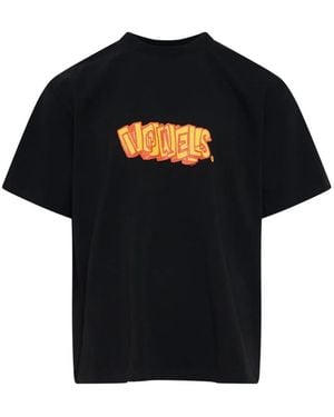 vowels T-Shirt Mit Graffiti-Print - Schwarz