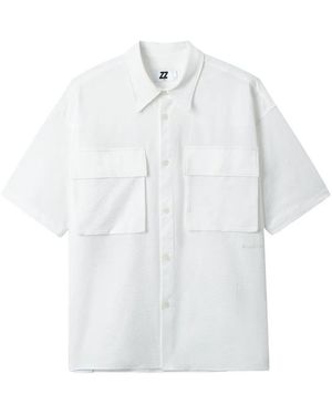 Izzue Camisa Con Bolsillos - Blanco