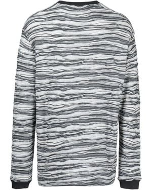 Holzweiler Graphic-Print Long-Sleeve T-Shirt - Grey