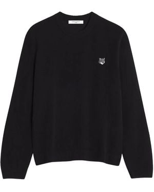 Maison Kitsuné ウール セーター - ブラック