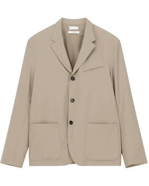 Cellar Door Jake Button-Fastening Blazer - Natural