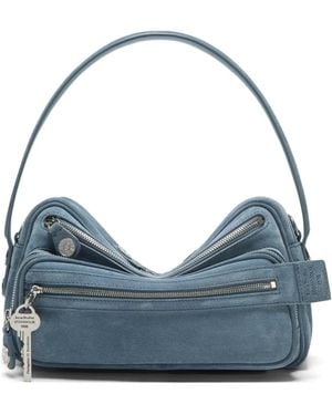 Acne Studios Camero Party Schultertasche Mit Mehreren Taschen - Blau