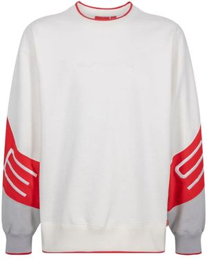 Supreme Embroidered-Logo Crew-Neck Sweatshirt - White