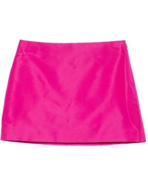 Art Dealer Silk Mini Skirt - Pink