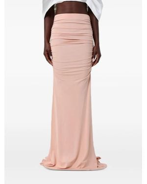 Elisabetta Franchi Ruched-Detail Skirt - Pink