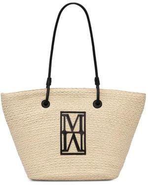Marc O' Polo Bolso Shopper Grande Tejido Con Parche Del Logo - Neutro