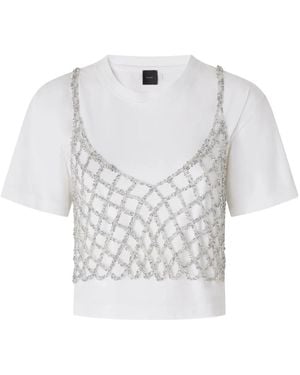 Pinko レイヤード Tシャツ - ホワイト