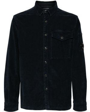 C.P. Company Lens Corduroy Shirt - Blue