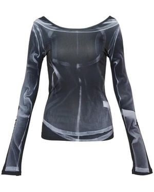 Nach X-Ray Printed Long-Sleeve Top - Blue