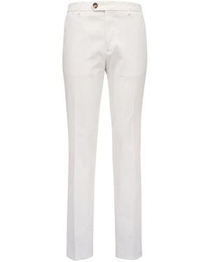Brunello Cucinelli Button Slacks - White