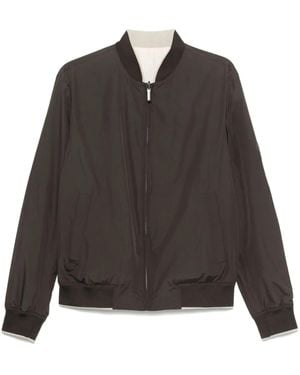 Canali Reversible Bomber Jacket - Black