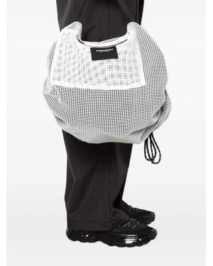 Yoshio Kubo Bolso de hombro con cordones - Gris