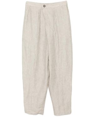 CHIAHUNG SU Pantalones Tejidos A Mano - Blanco