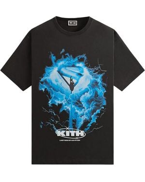 Kith Superman Lightning Vintage T-Shirt - Black