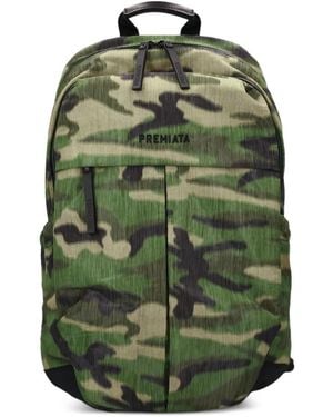 Premiata Mochila Wonder Con Motivo Militar - Verde