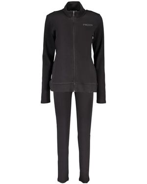 Freddy Zip-Up Drawstring Tracksuit - Black