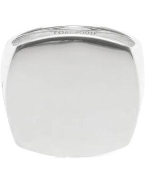 Tom Wood Anello Squadrato Umi - Bianco