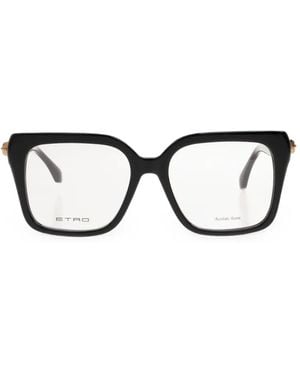 Etro Gafas Con Montura Cuadrada - Negro